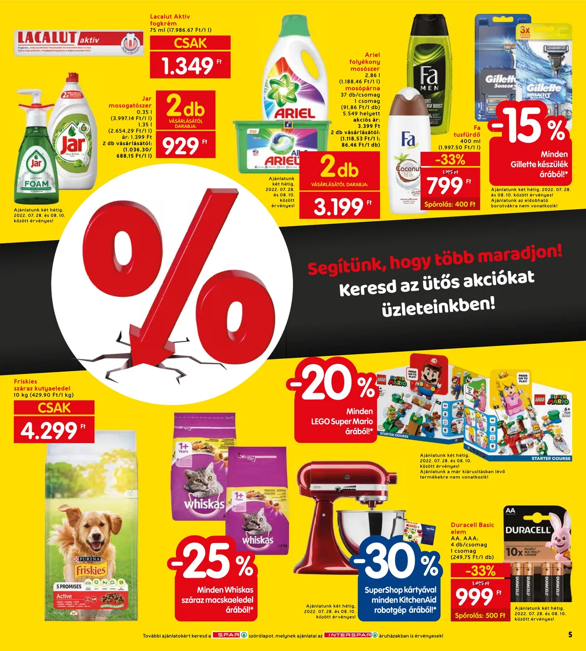 Interspar akciós újság 07.28–08.03 – 7. oldal