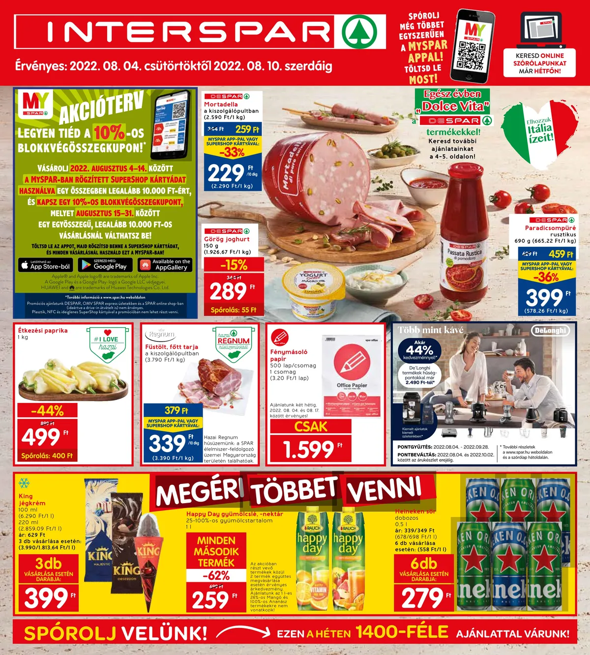 Interspar akciós újság 08.04–08.10