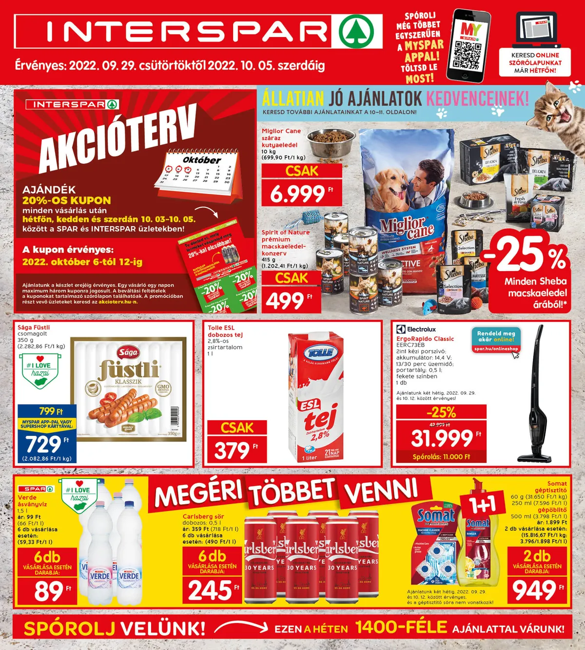 Interspar akciós újság 09.29–10.05