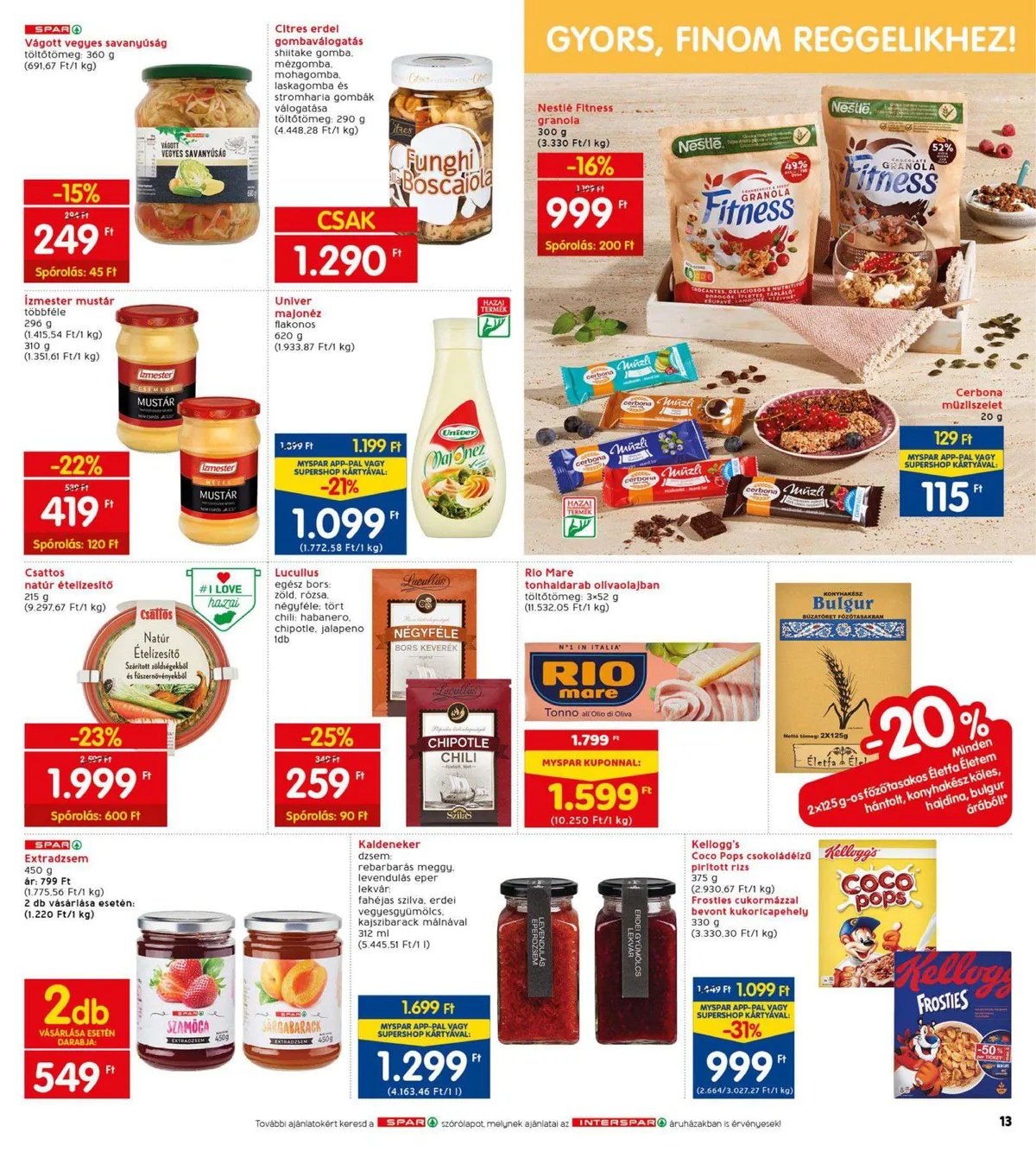 Interspar akciós újság 10.13–10.19 – 13. oldal