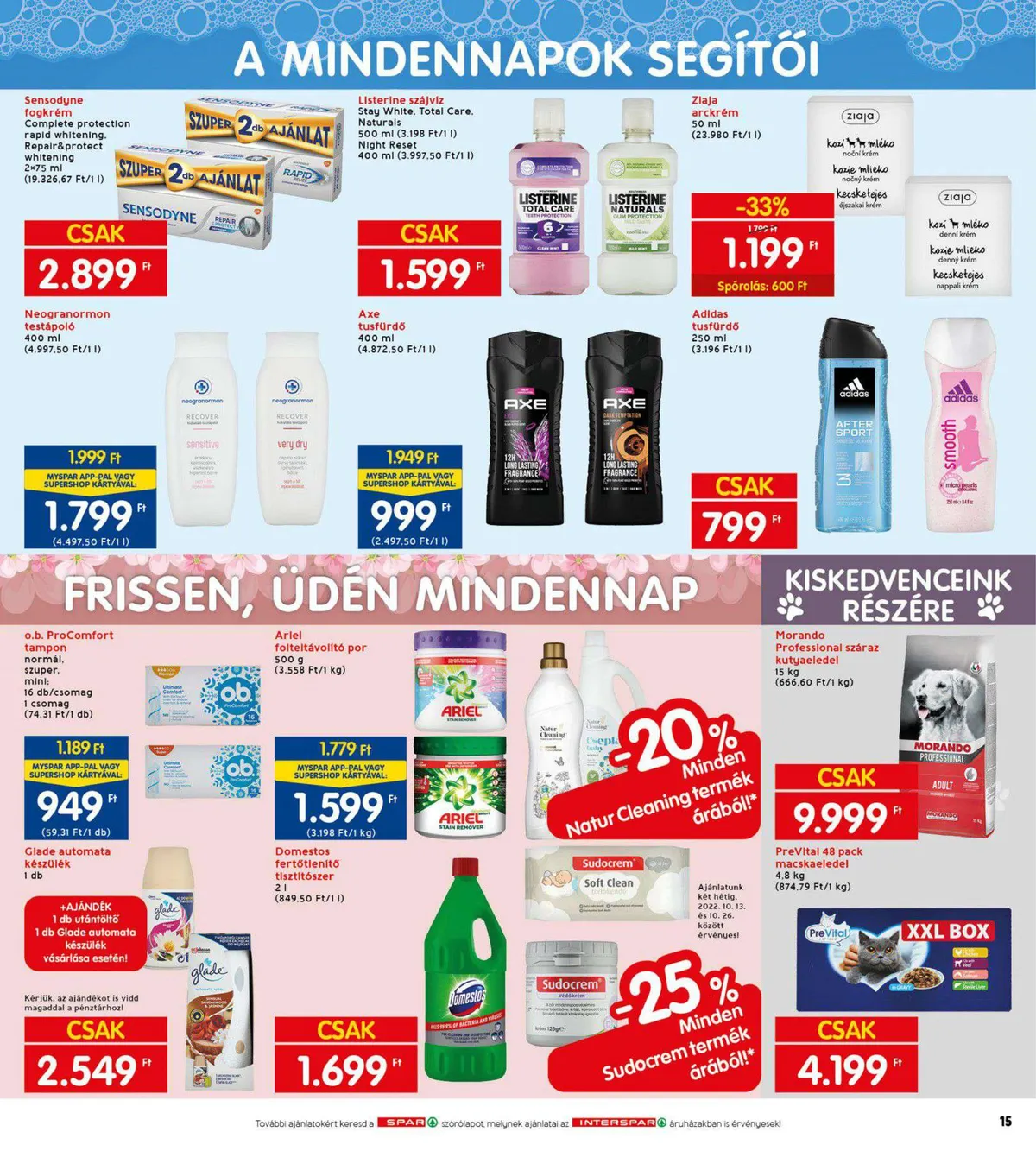 Interspar akciós újság 10.13–10.19 – 15. oldal