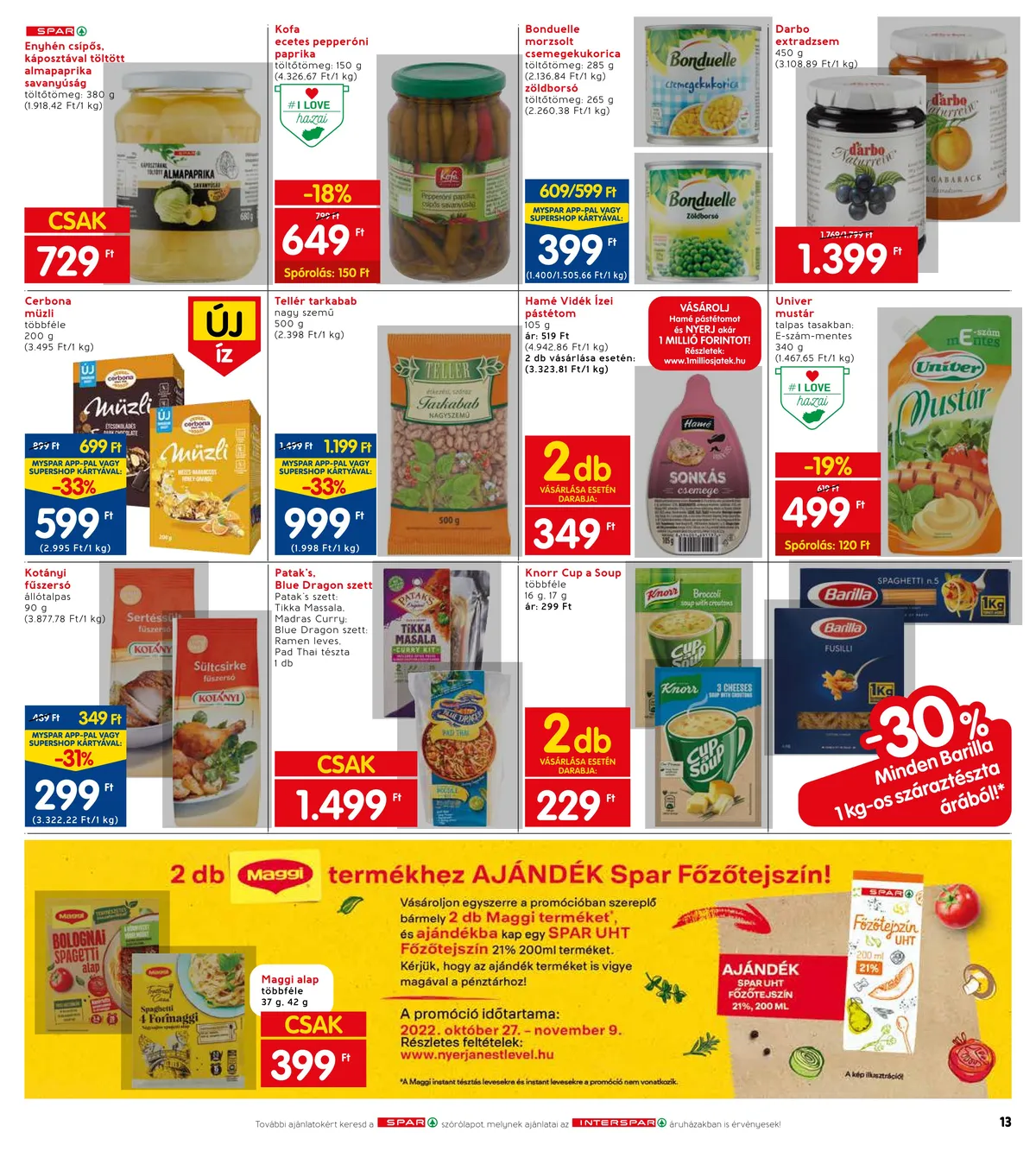 Interspar akciós újság 10.27–11.02 – 19. oldal
