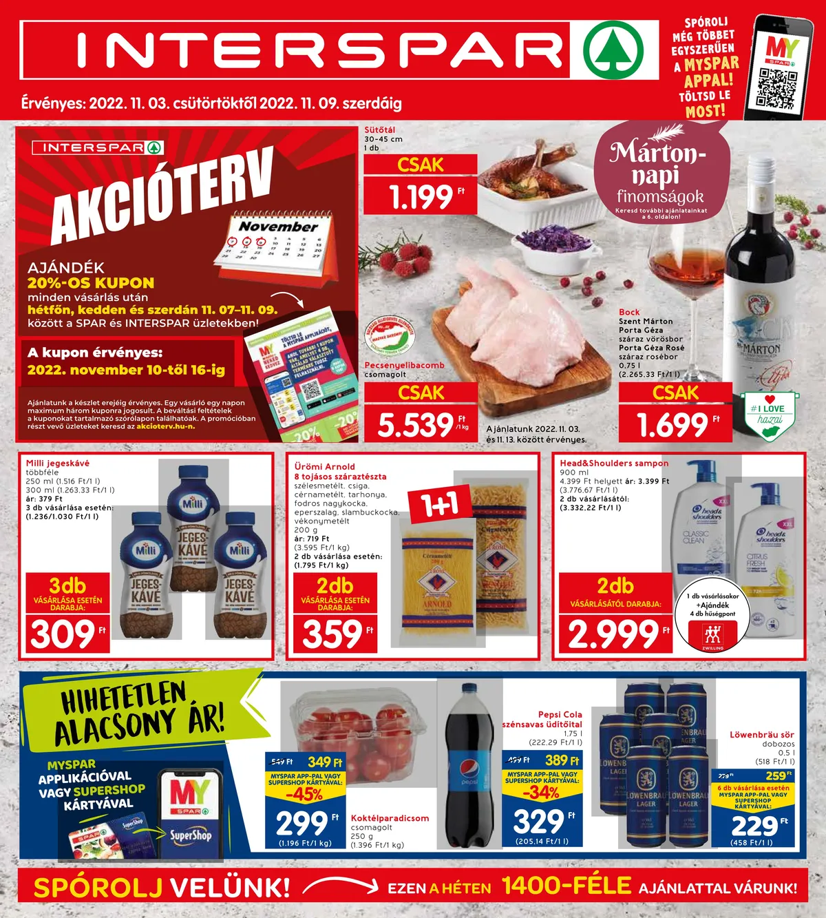 Interspar akciós újság 11.03–11.09
