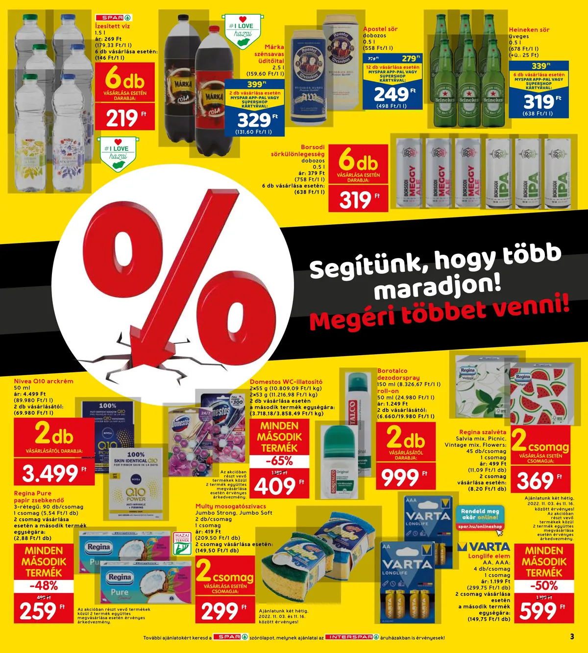 Interspar akciós újság 11.03–11.09 – 3. oldal