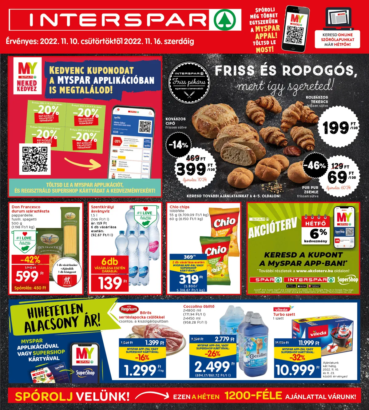 Interspar akciós újság 11.10–11.16