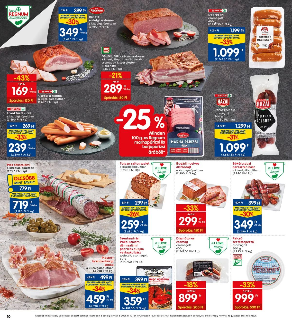 Interspar akciós újság 11.10–11.16 – 16. oldal
