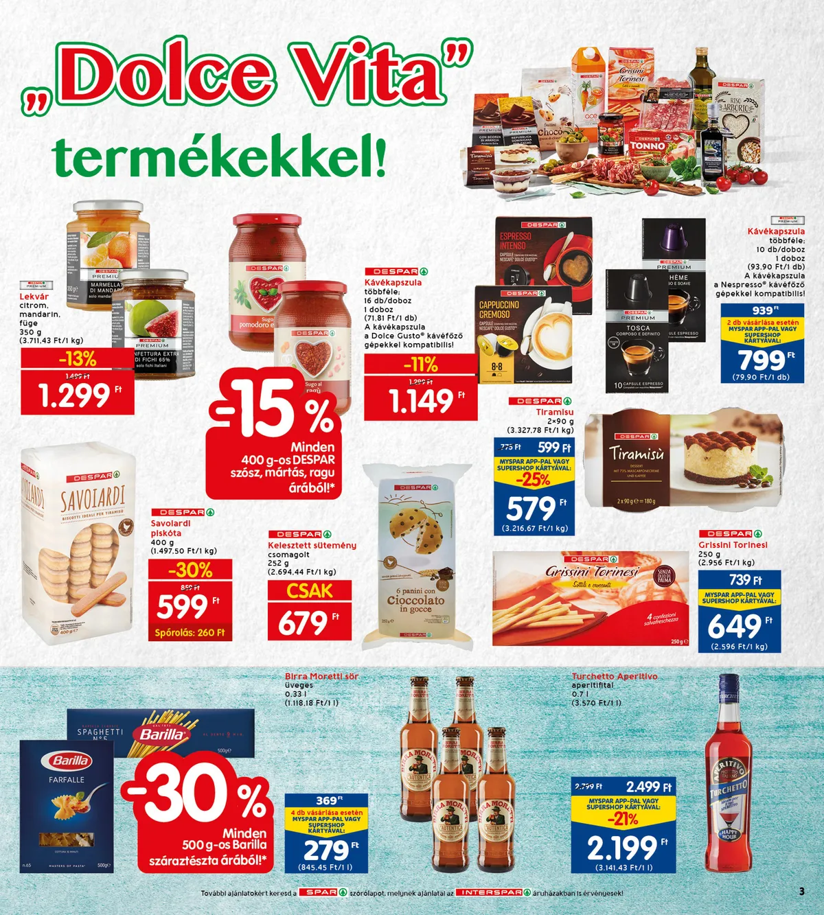 Interspar akciós újság 11.10–11.16 – 3. oldal