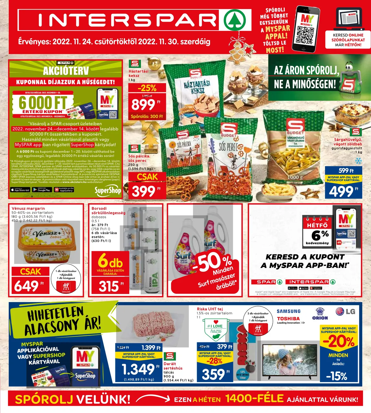 Interspar akciós újság 11.24–11.30