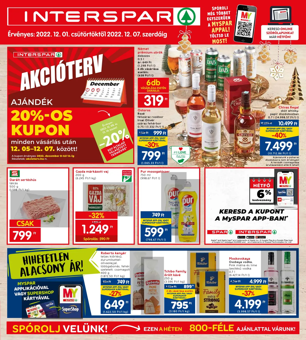 Interspar akciós újság 12.01–12.07