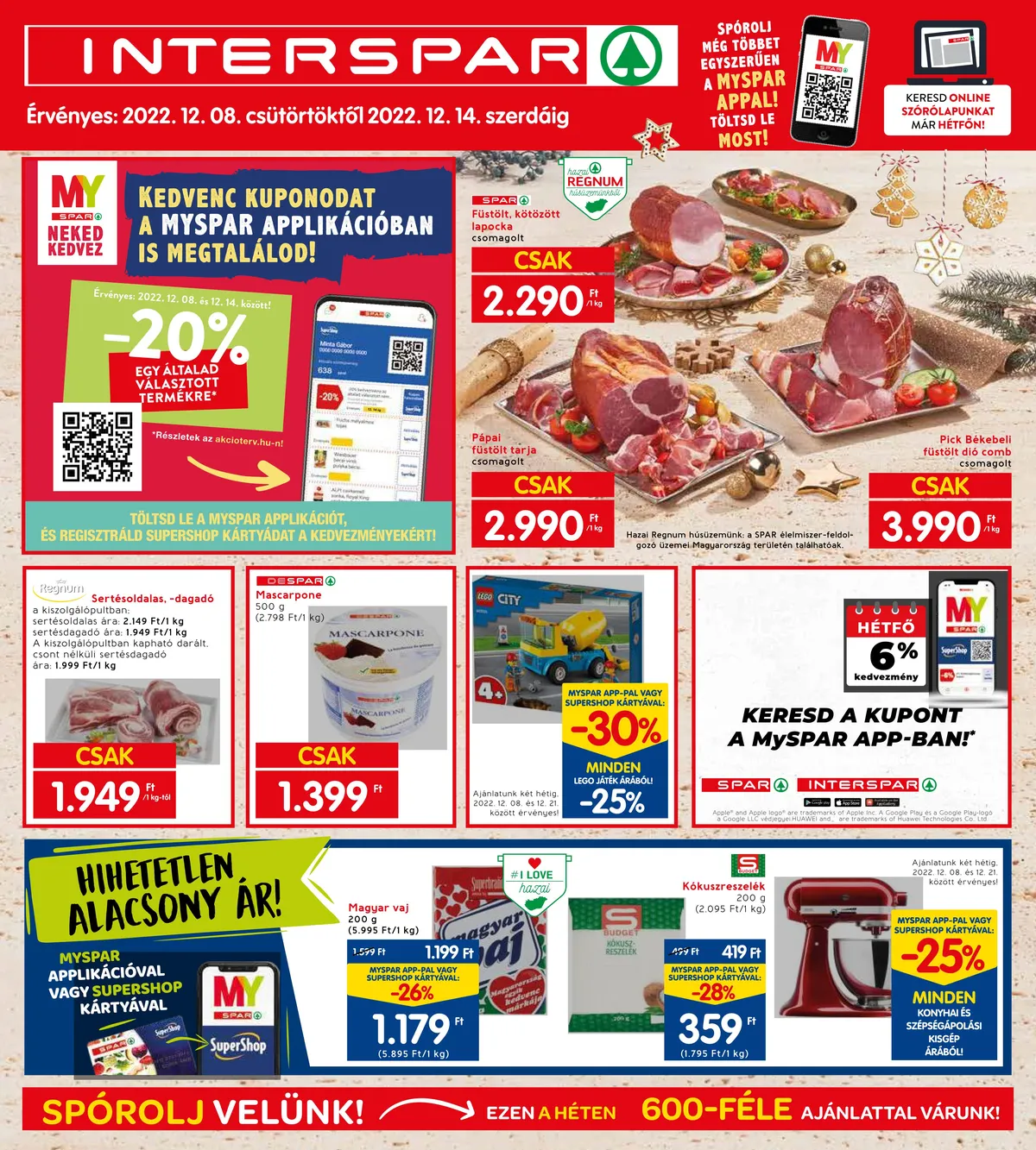 Interspar akciós újság 12.08–12.14