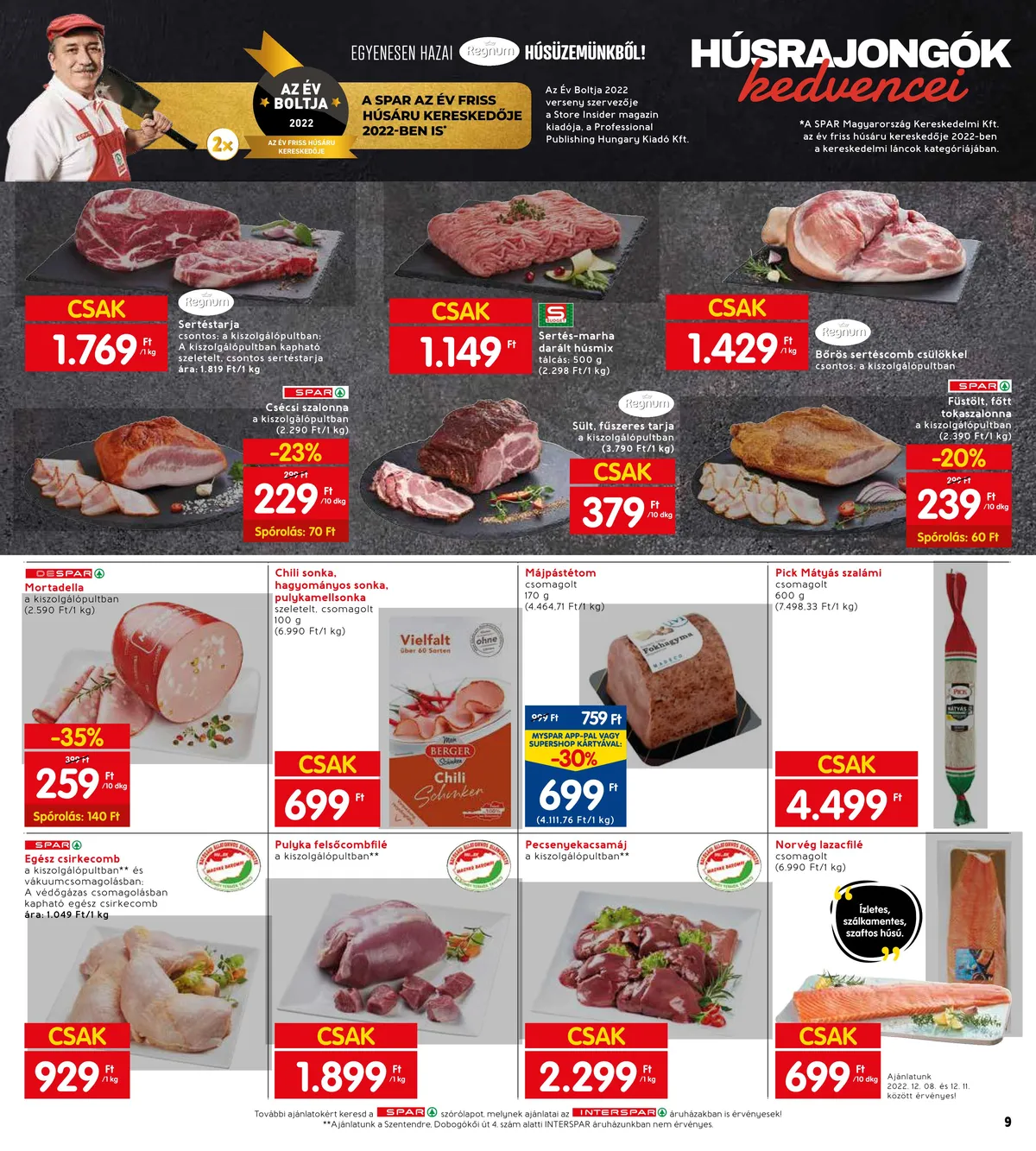 Interspar akciós újság 12.08–12.14 – 19. oldal