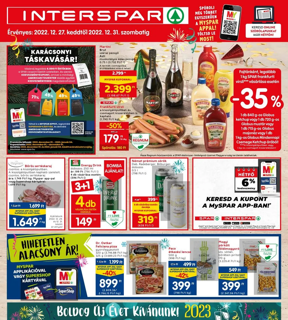 Interspar akciós újság 12.27–12.31