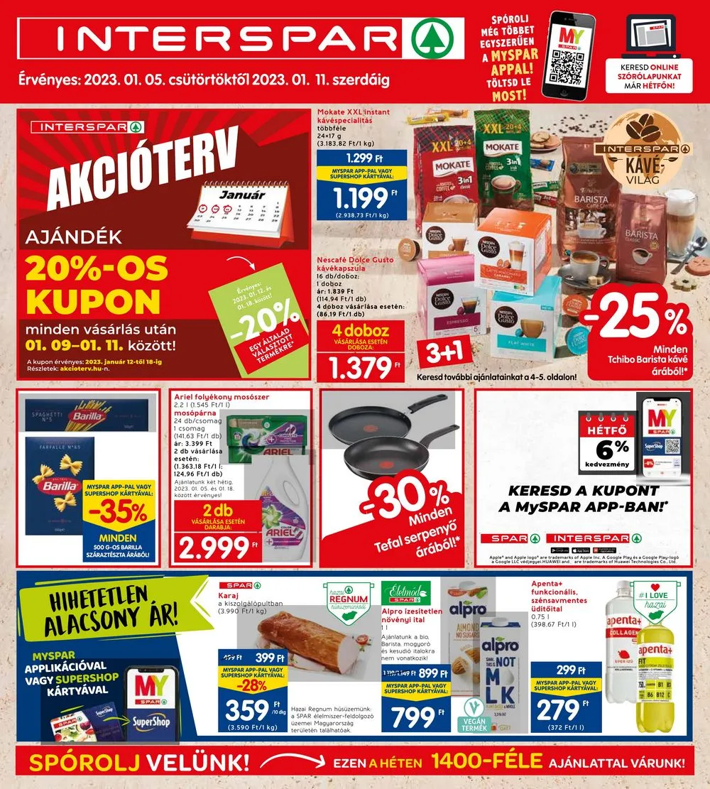 Interspar akciós újság 01.05–01.11