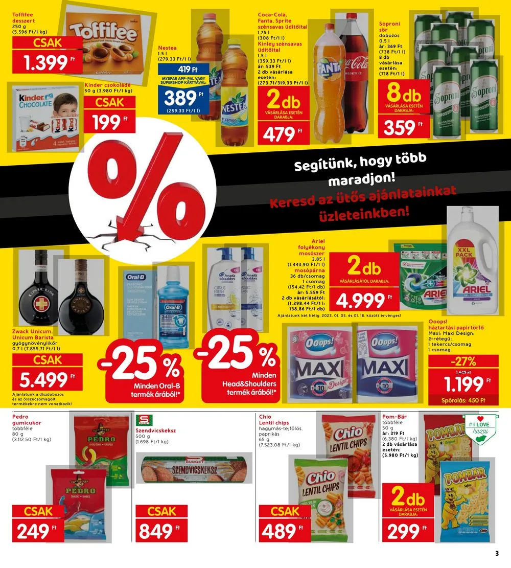 Interspar akciós újság 01.05–01.11 – 3. oldal