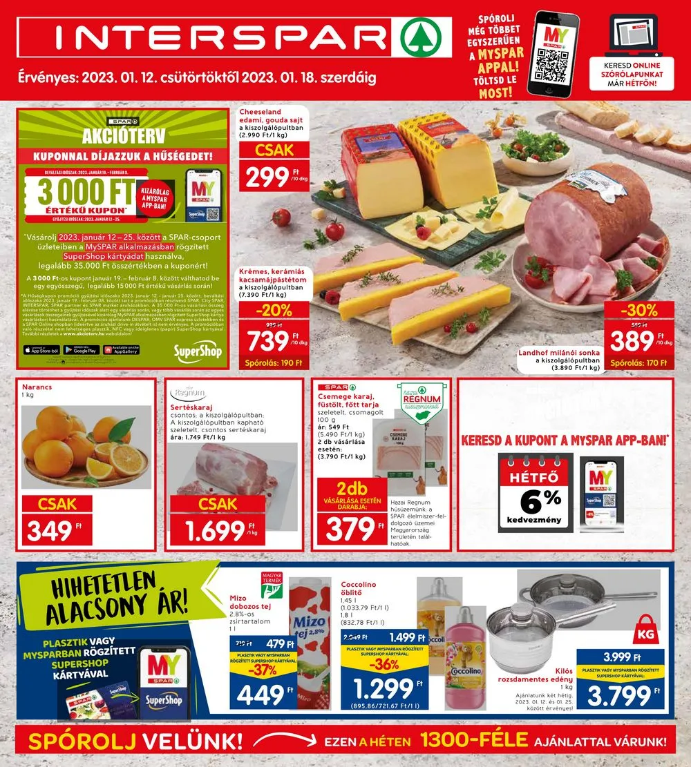 Interspar akciós újság 01.12–01.18