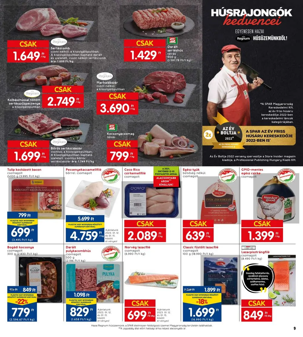Interspar akciós újság 01.12–01.18 – 15. oldal