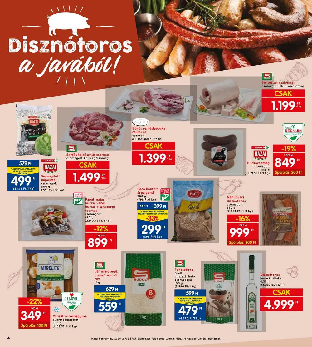 Interspar akciós újság 01.12–01.18 – 6. oldal