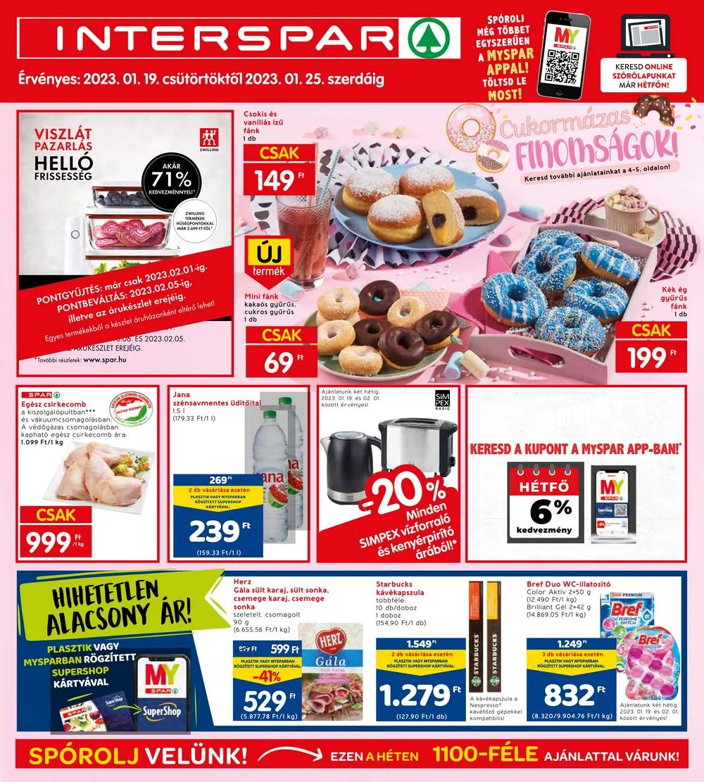 Interspar akciós újság 01.19–01.25