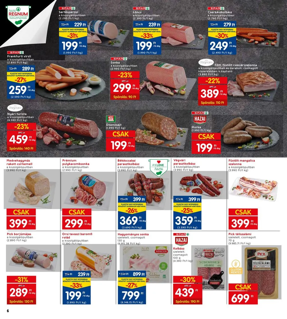 Interspar akciós újság 01.19–01.25 – 6. oldal