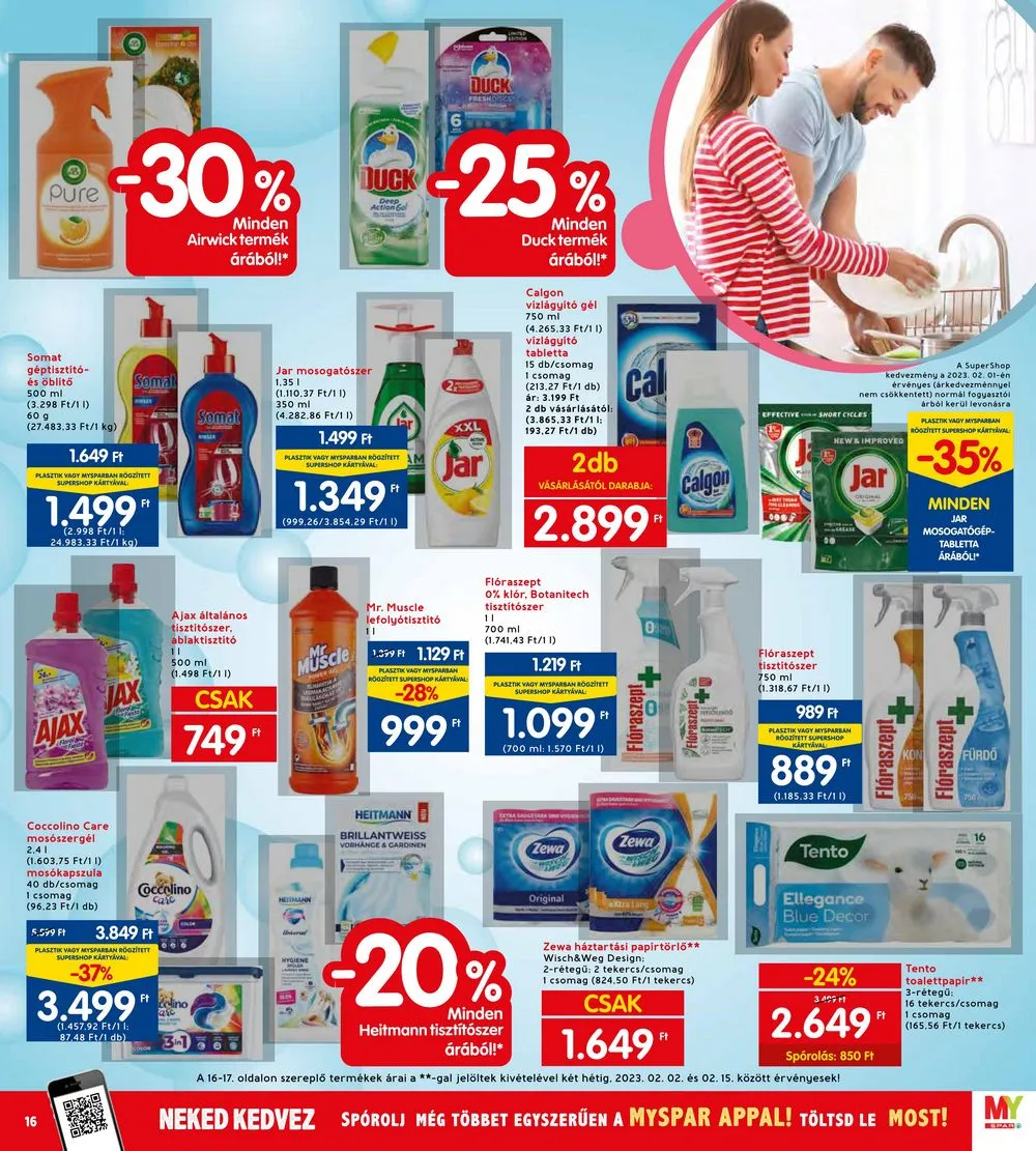 Interspar akciós újság 02.02–02.08 – 16. oldal