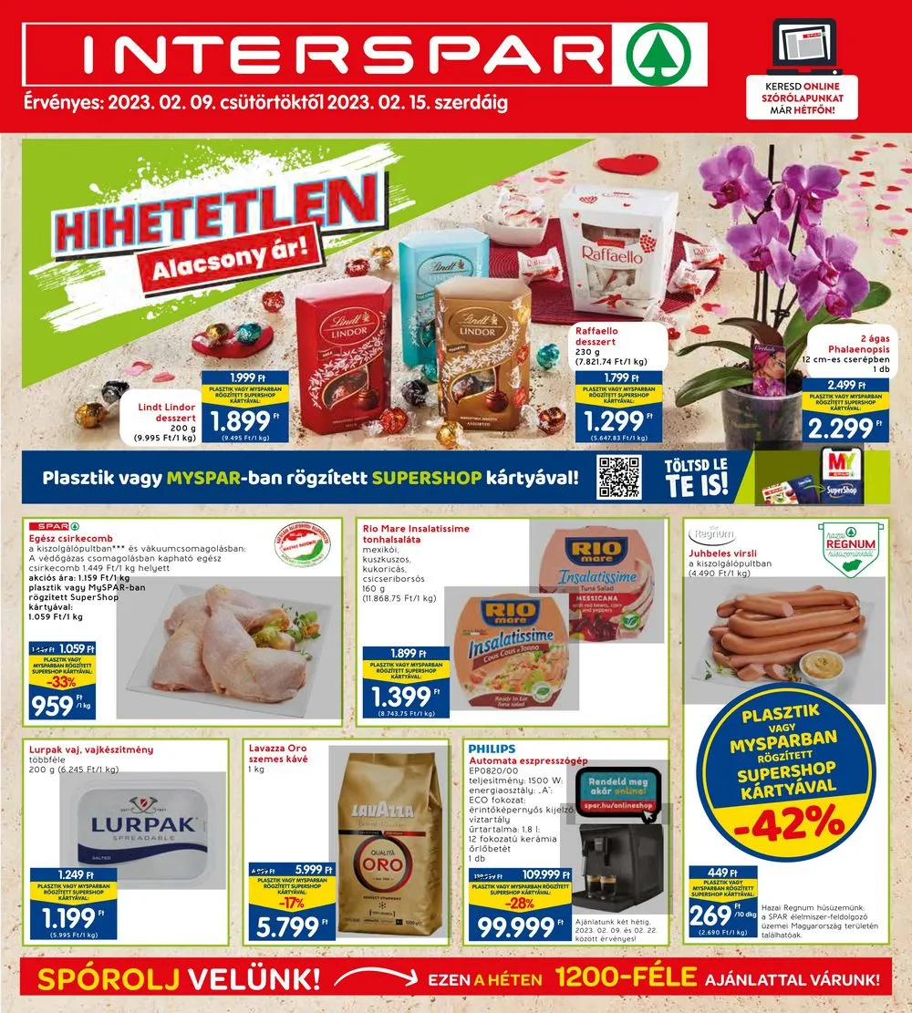 Interspar akciós újság 02.15–02.15