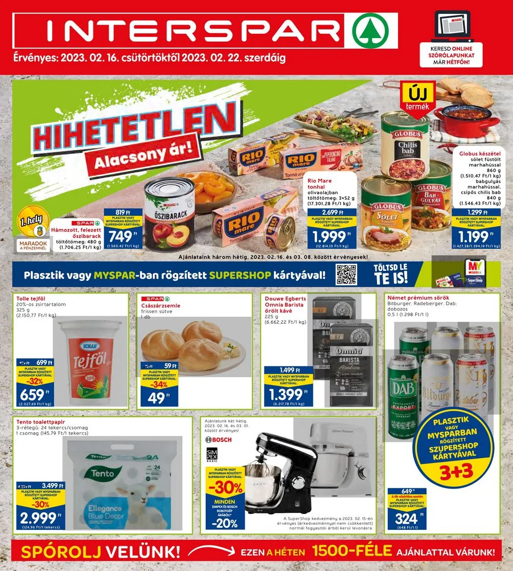 Interspar akciós újság 02.16–02.22