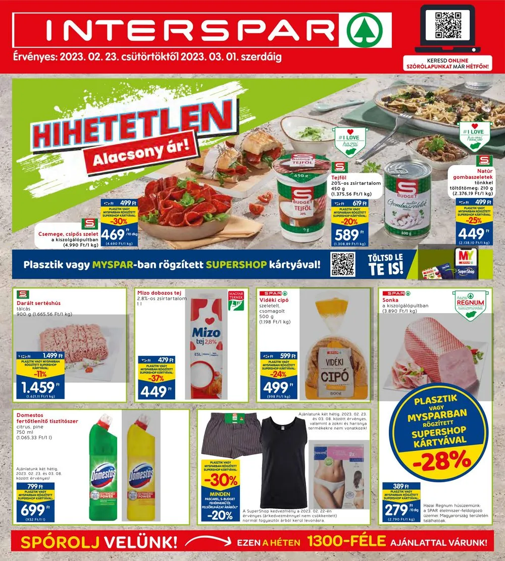 Interspar akciós újság 02.23–03.01