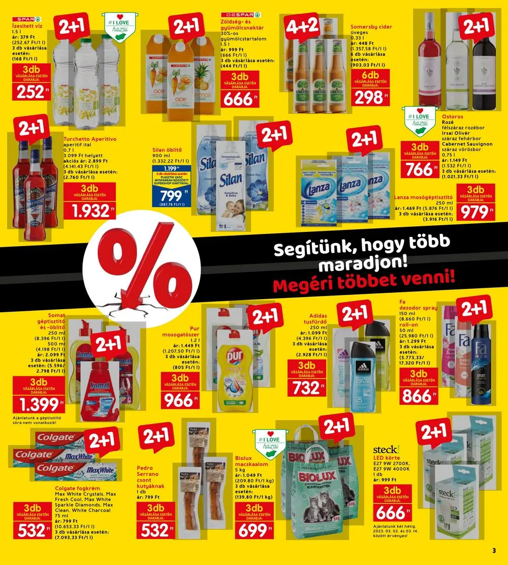 Interspar akciós újság 03.02–03.08 – 3. oldal