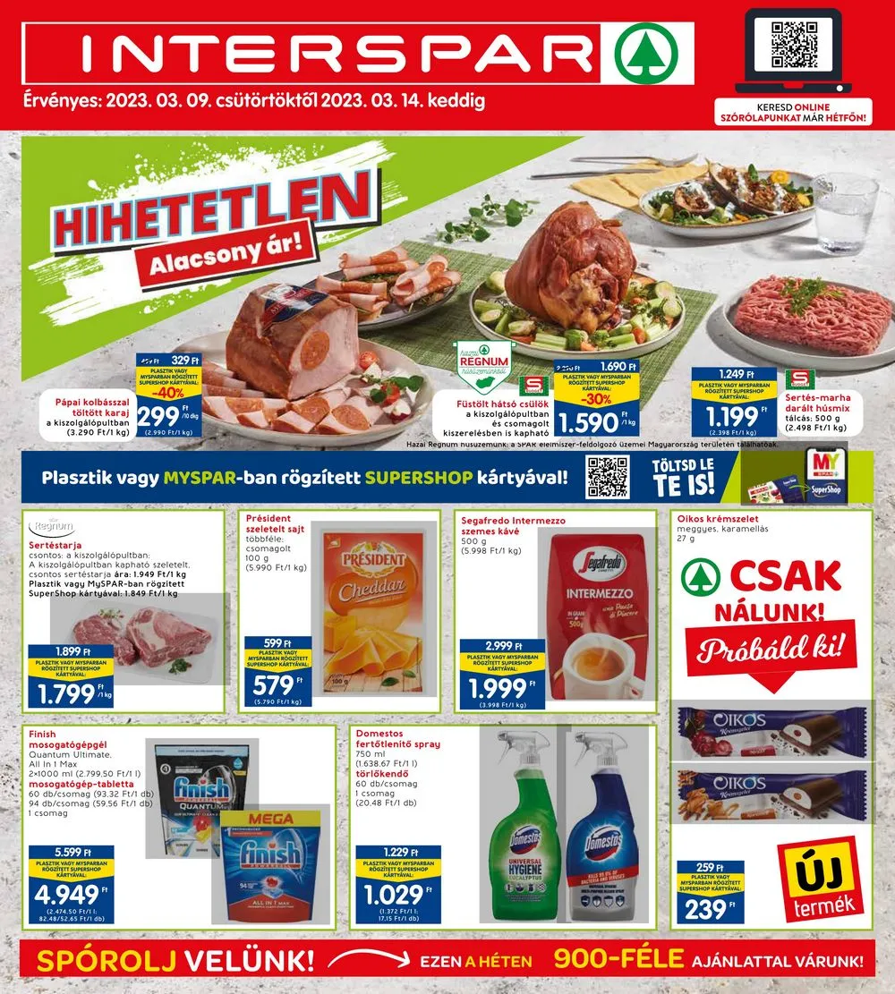 Interspar akciós újság 03.09–03.14