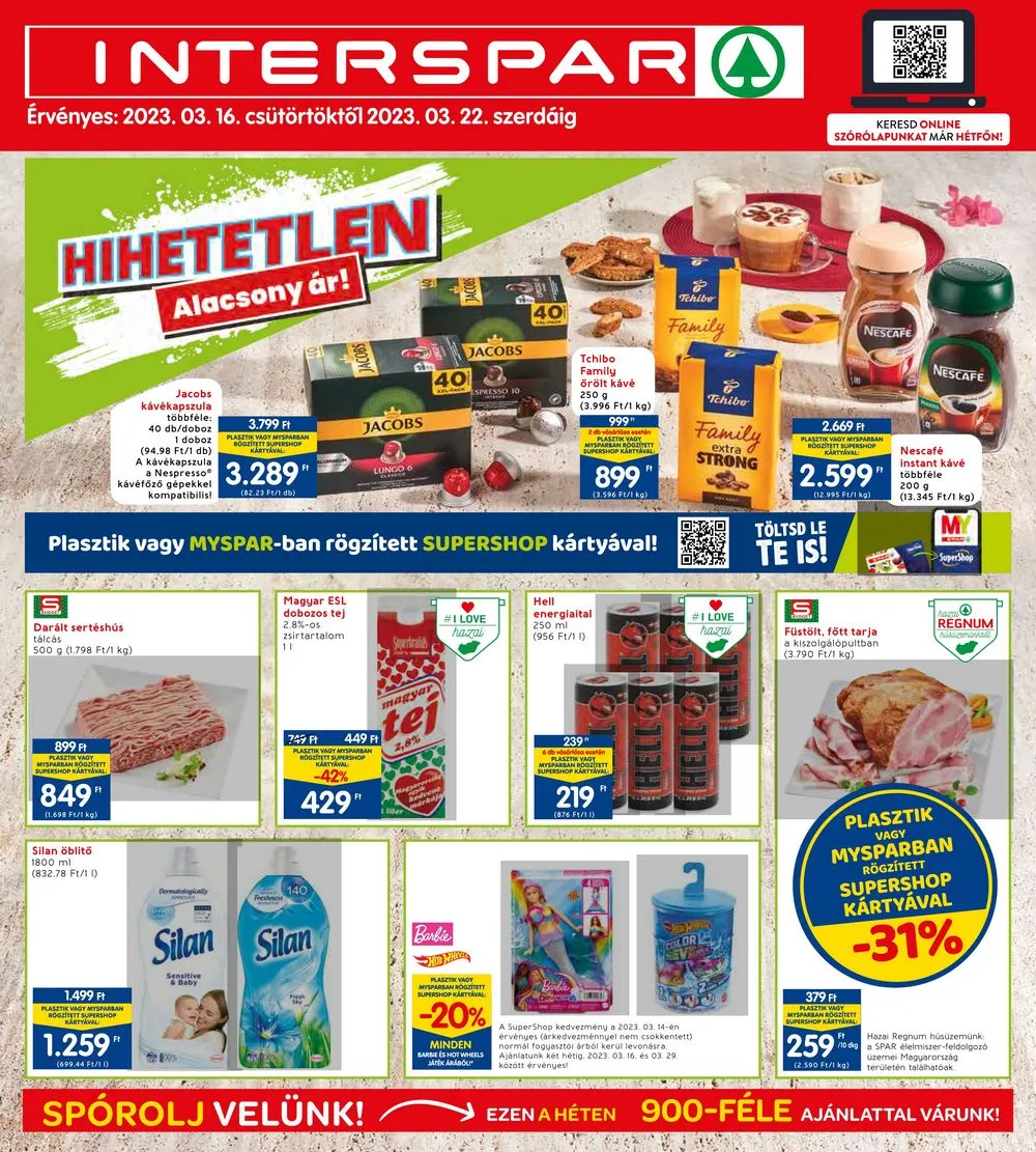 Interspar akciós újság 03.16–03.22