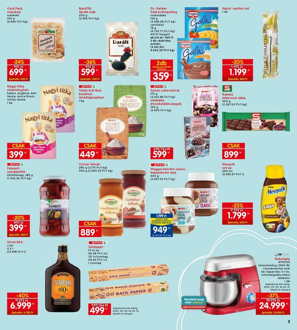 Interspar akciós újság 03.30–04.08 – 3. oldal