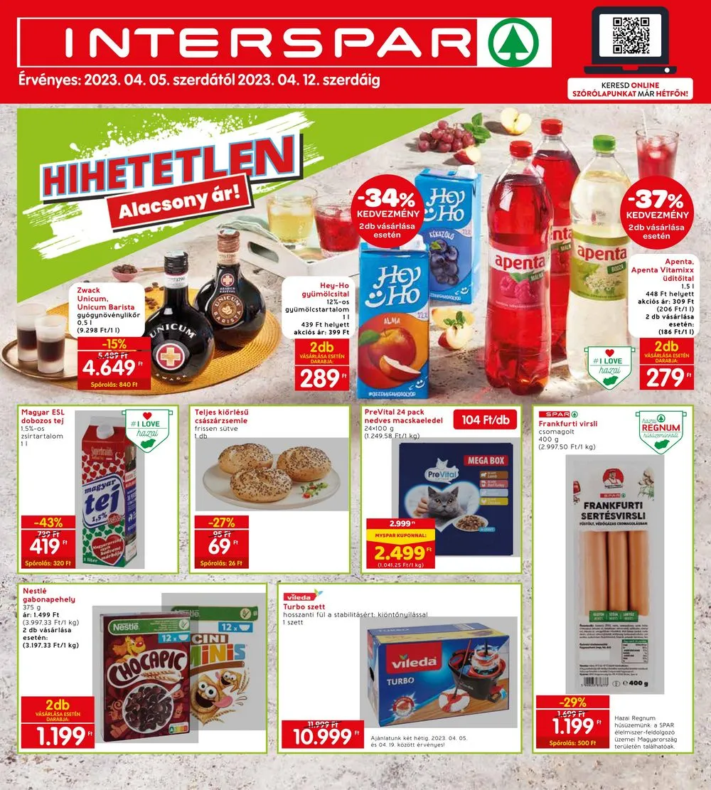 Interspar akciós újság 04.05–04.12