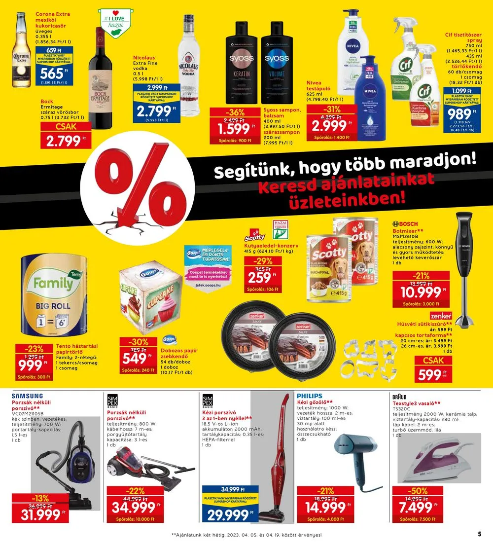 Interspar akciós újság 04.05–04.12 – 5. oldal