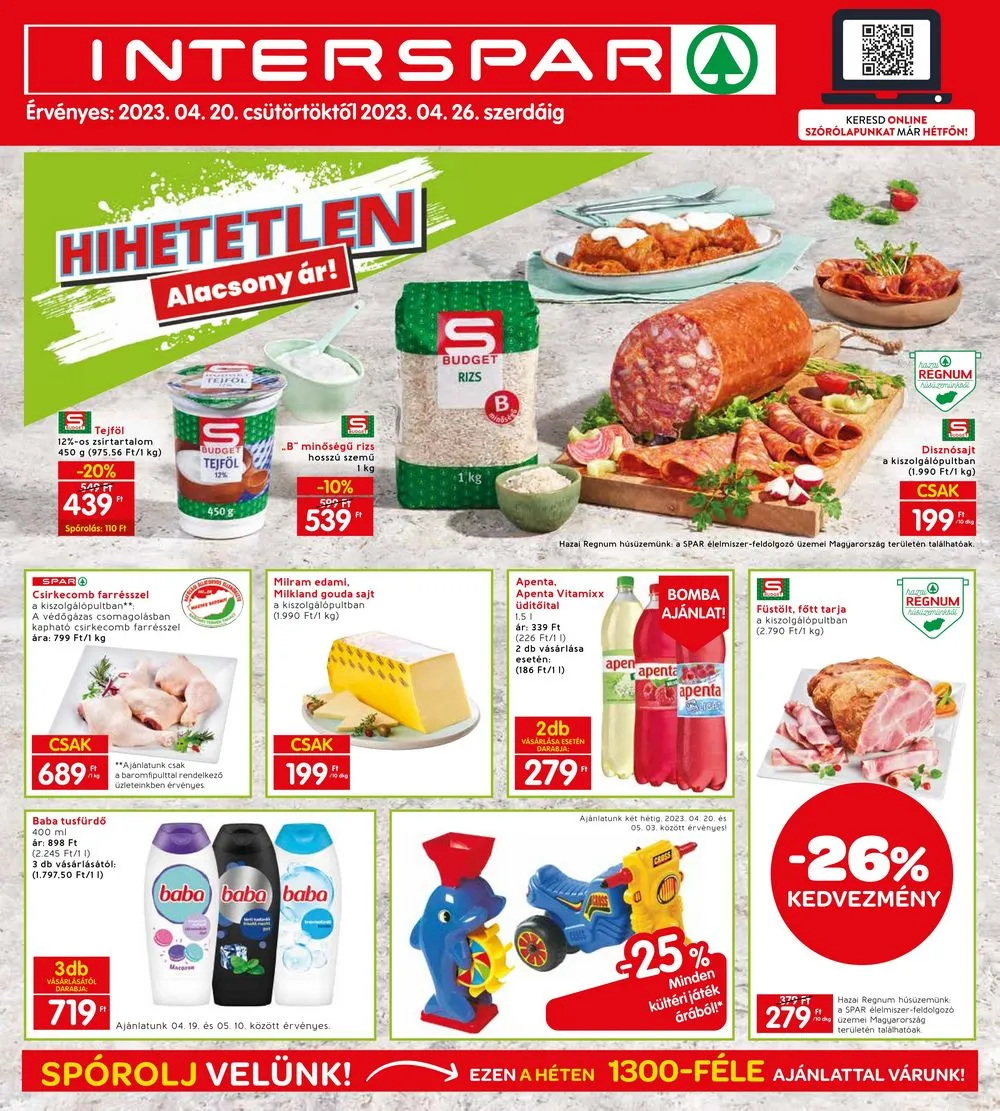 Interspar akciós újság 04.20–04.26