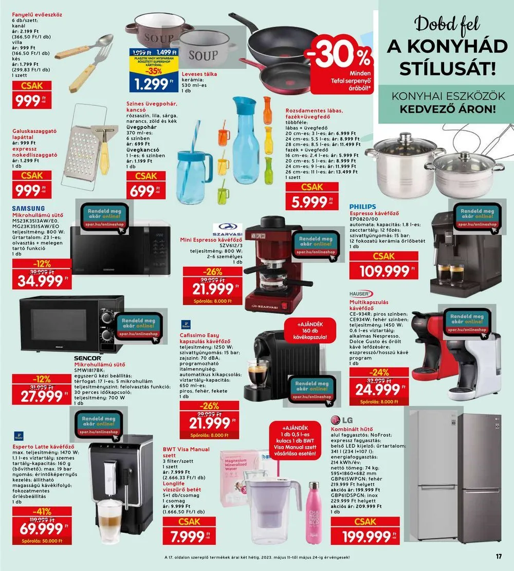 Interspar akciós újság 05.11–05.17 – 23. oldal