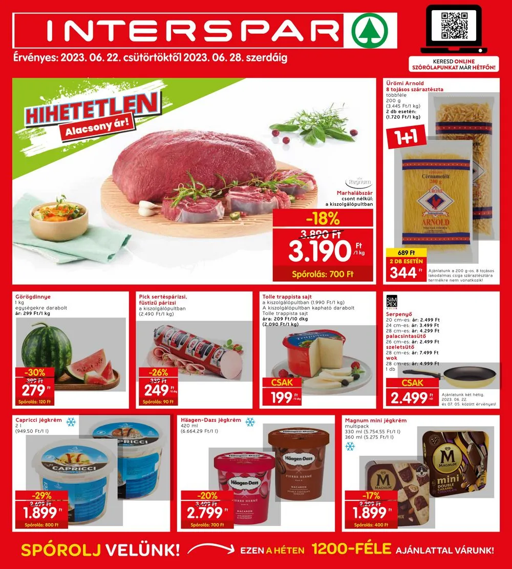 Interspar akciós újság 06.22–06.28