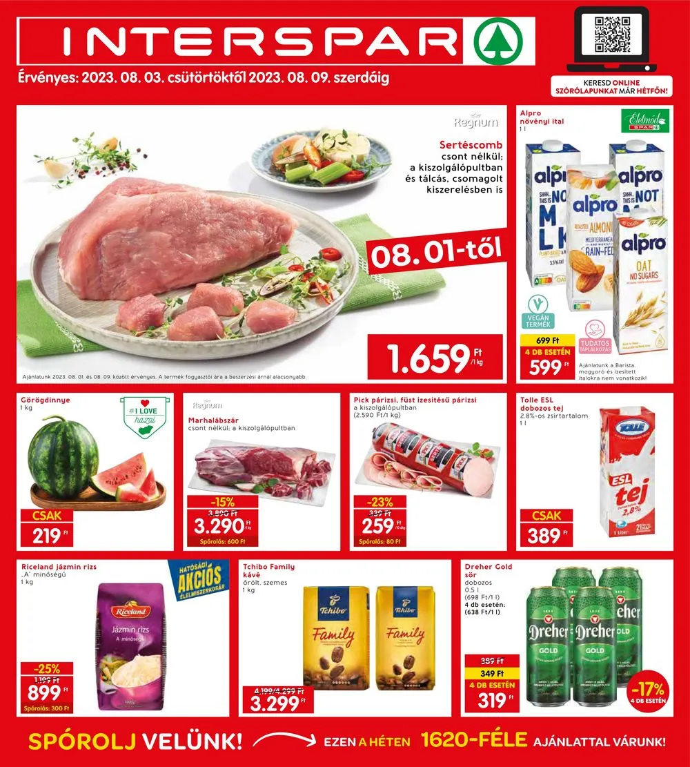 Interspar akciós újság 08.03–08.09