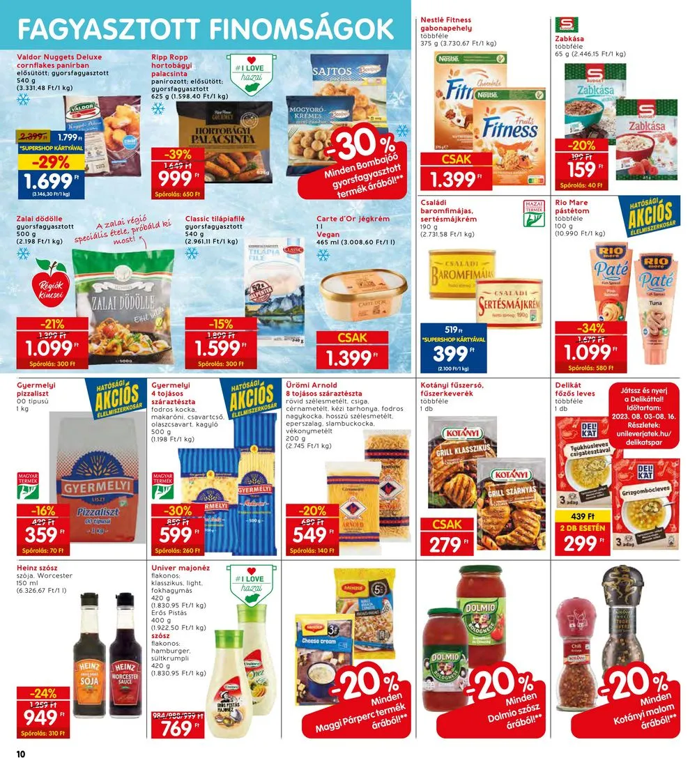 Interspar akciós újság 08.10–08.16 – 14. oldal