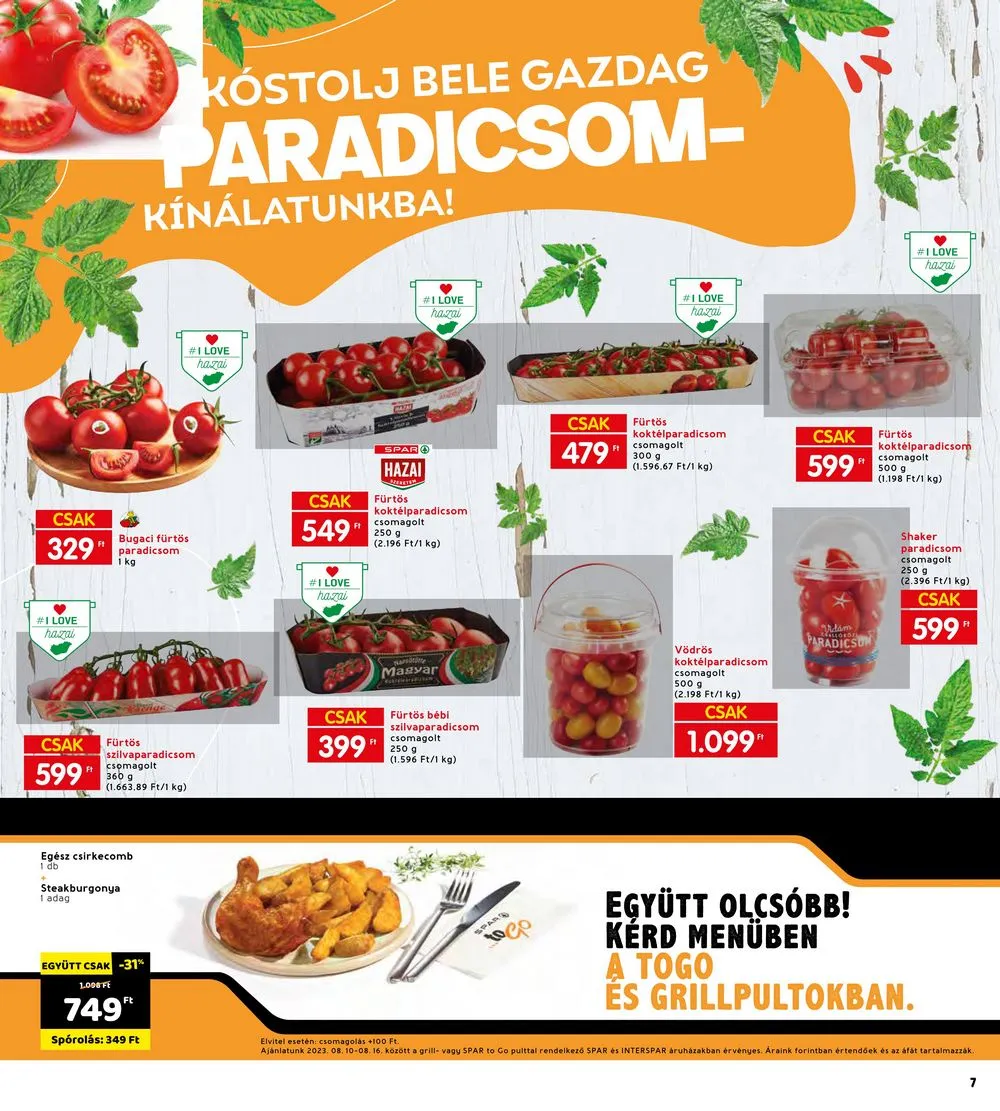 Interspar akciós újság 08.10–08.16 – 9. oldal