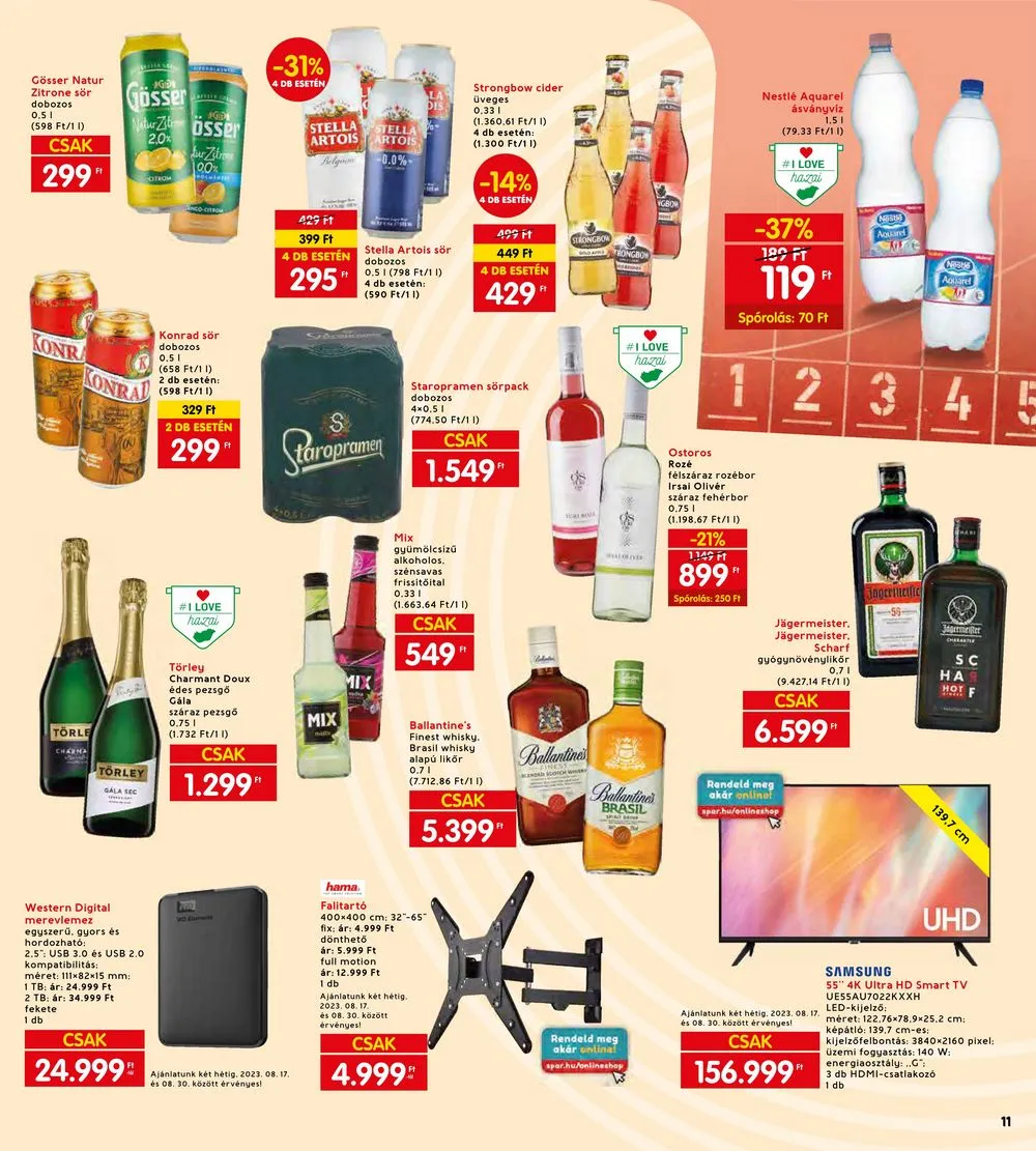 Interspar akciós újság 08.17–08.23 – 15. oldal