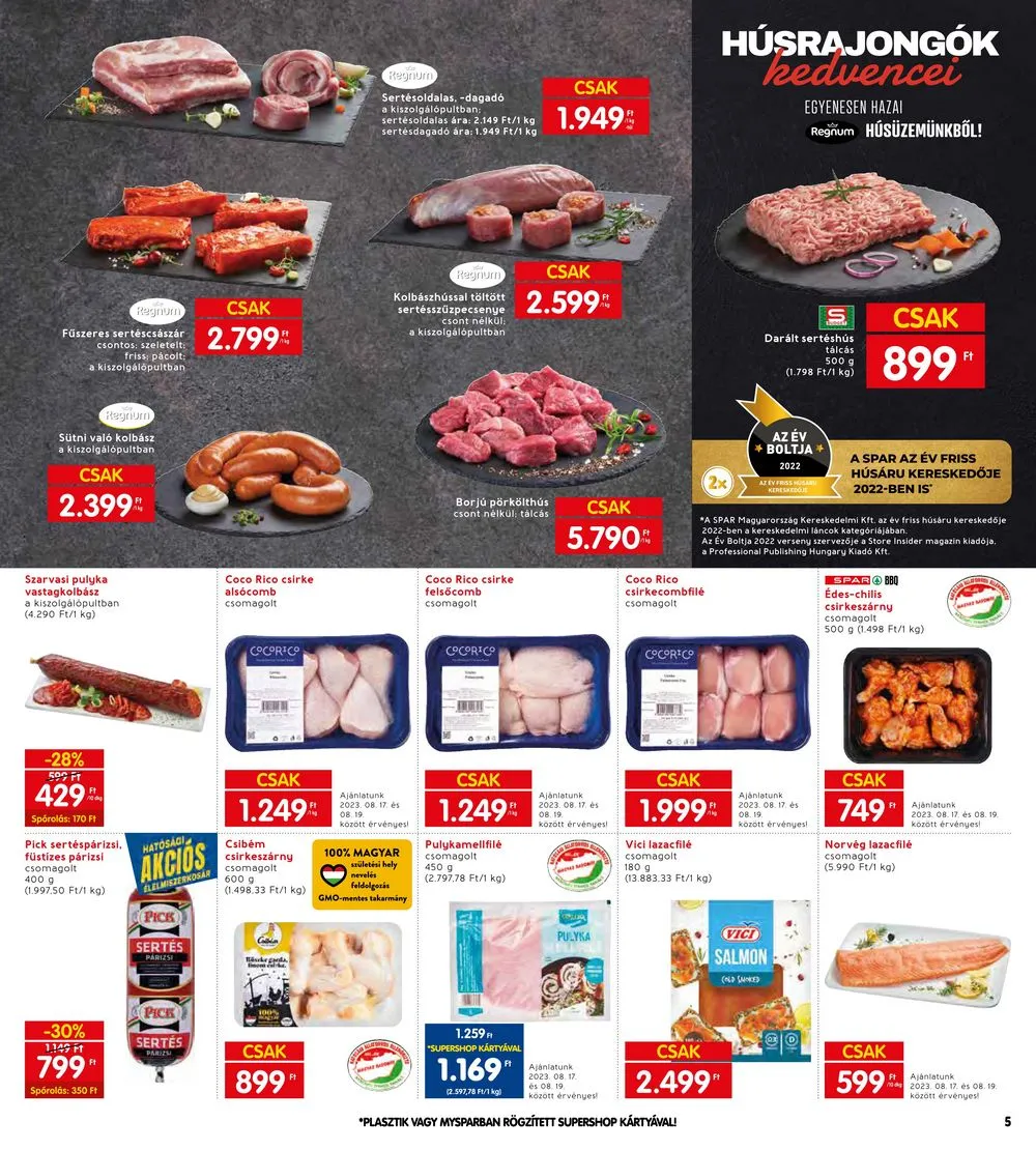Interspar akciós újság 08.17–08.23 – 7. oldal