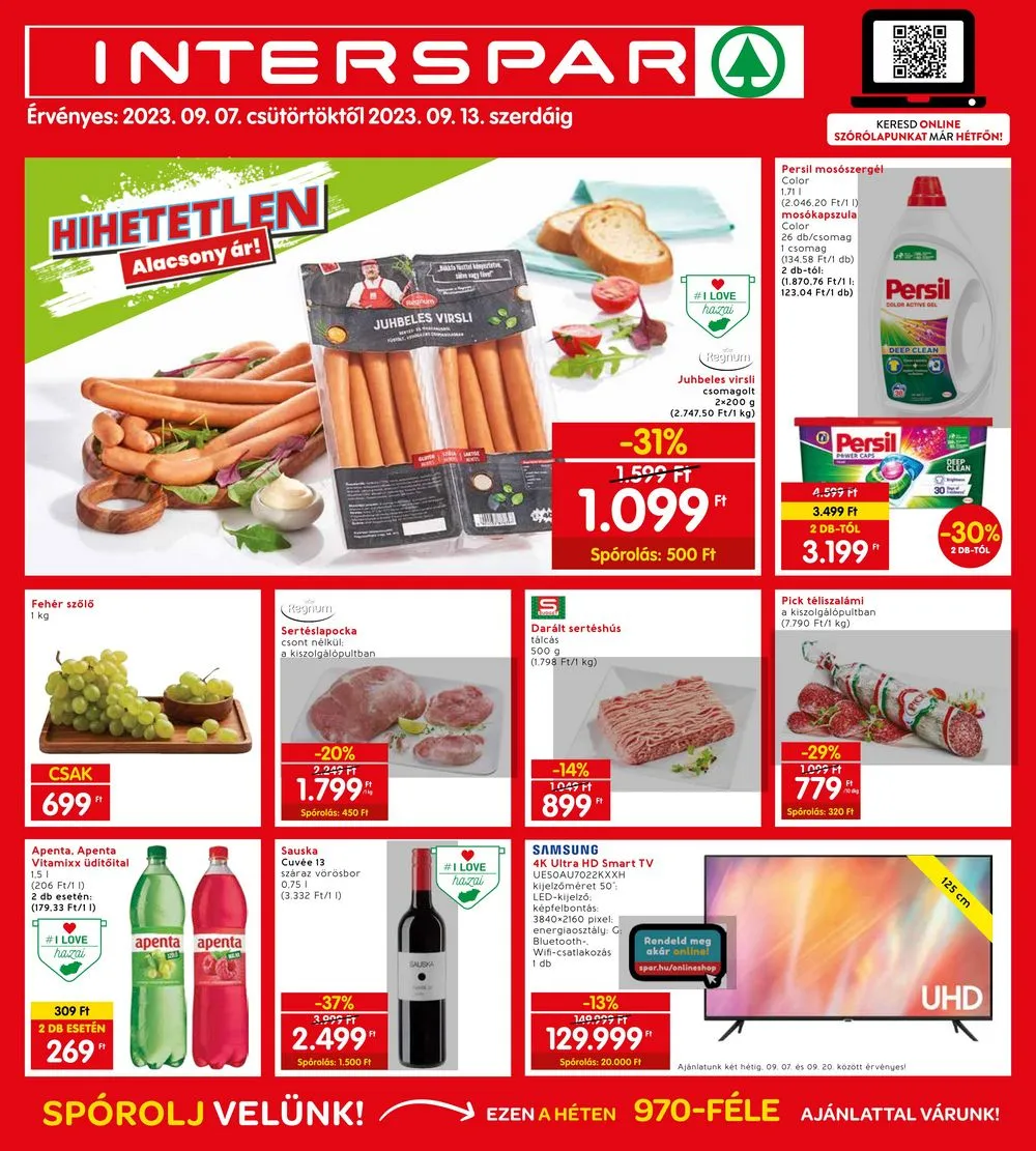 Interspar akciós újság 09.07–09.13