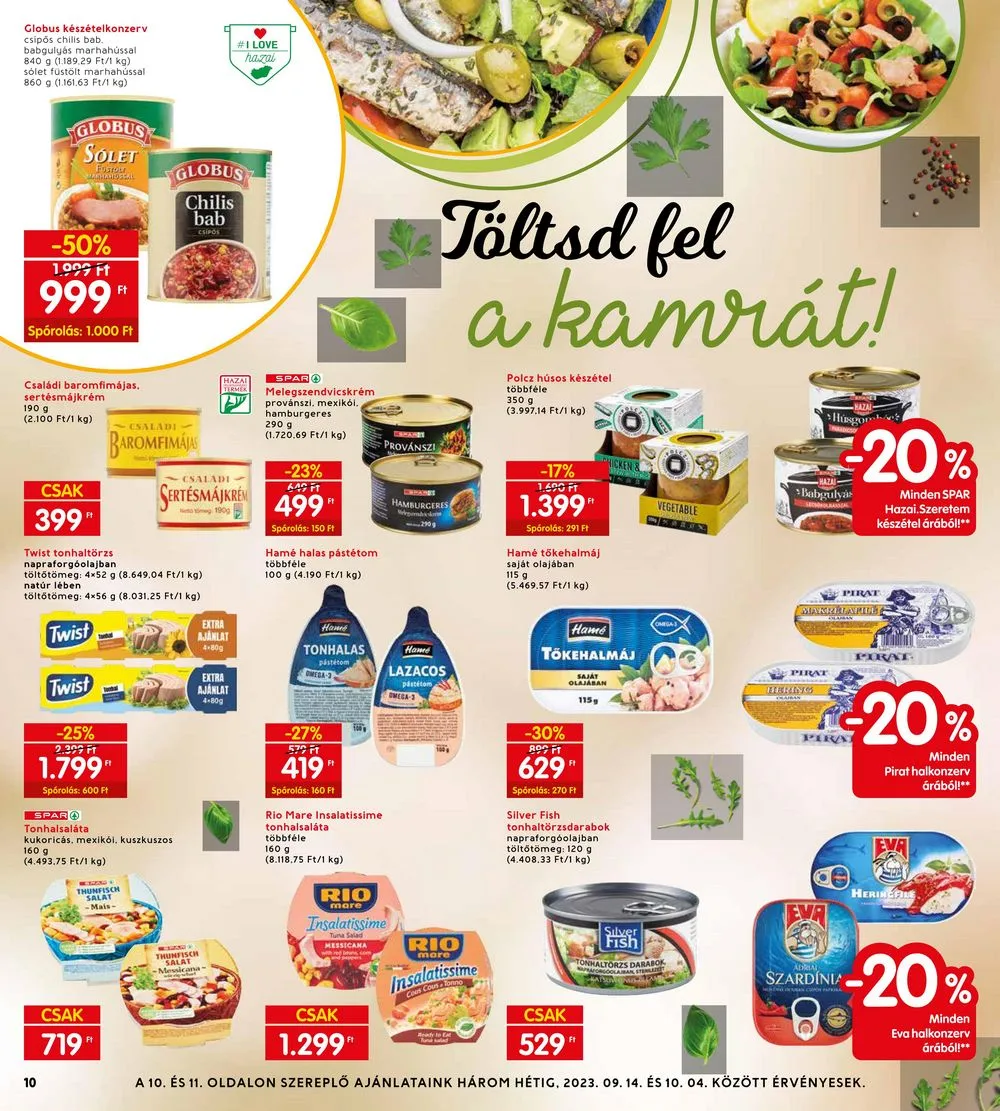 Interspar akciós újság 09.14–09.20 – 14. oldal