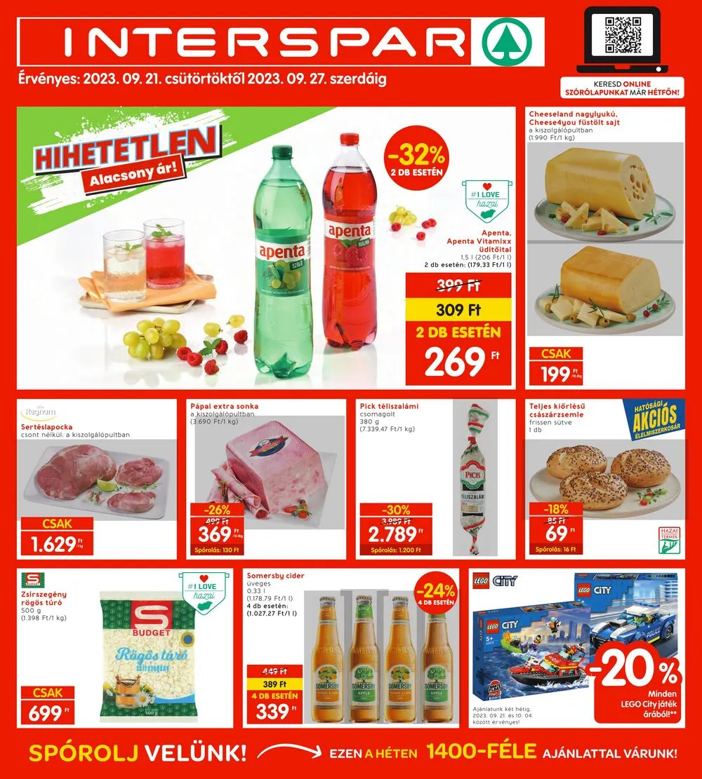 Interspar akciós újság 09.21–09.27