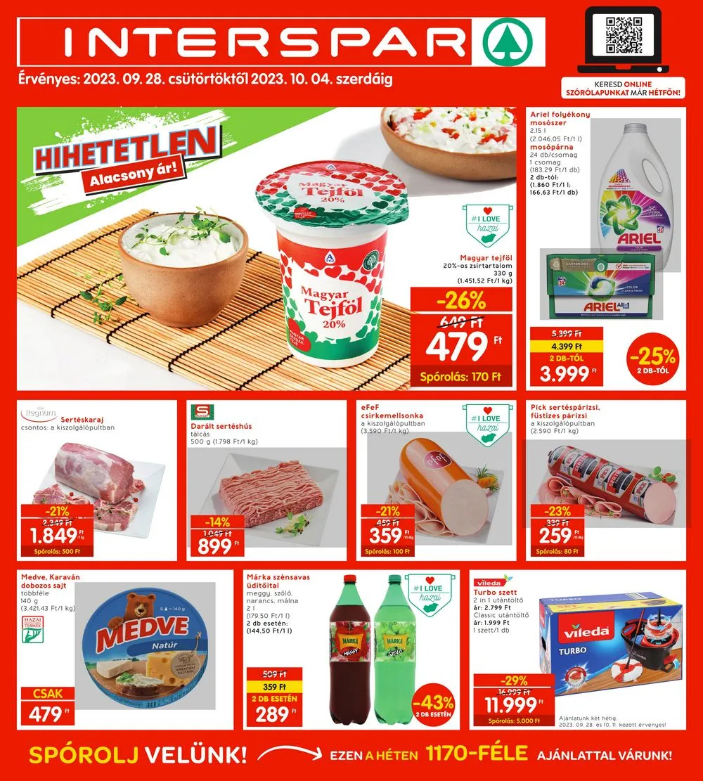 Interspar akciós újság 09.28–10.04