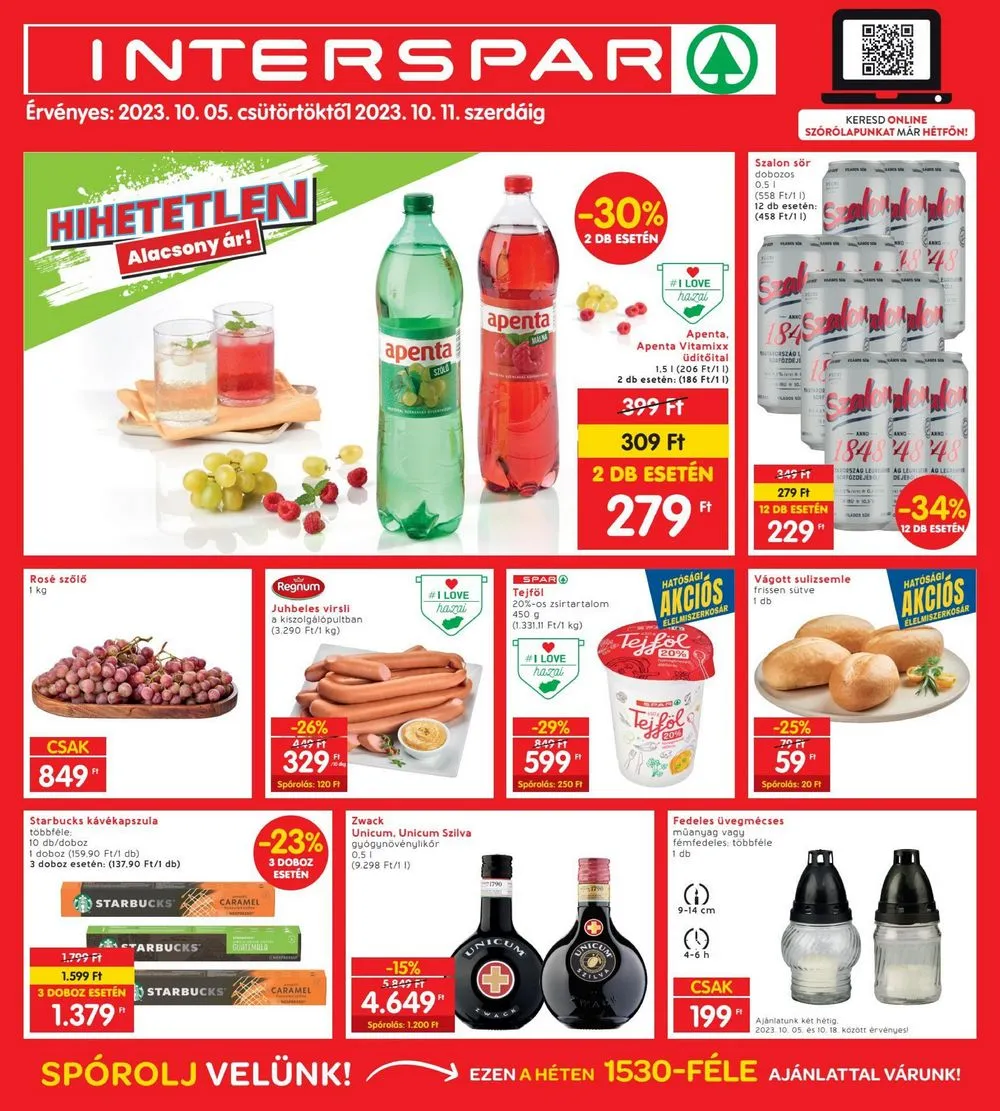 Interspar akciós újság 10.05–10.11