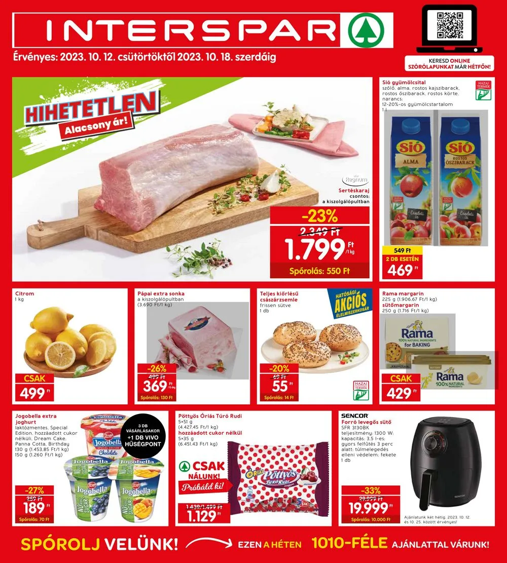 Interspar akciós újság 10.12–10.18