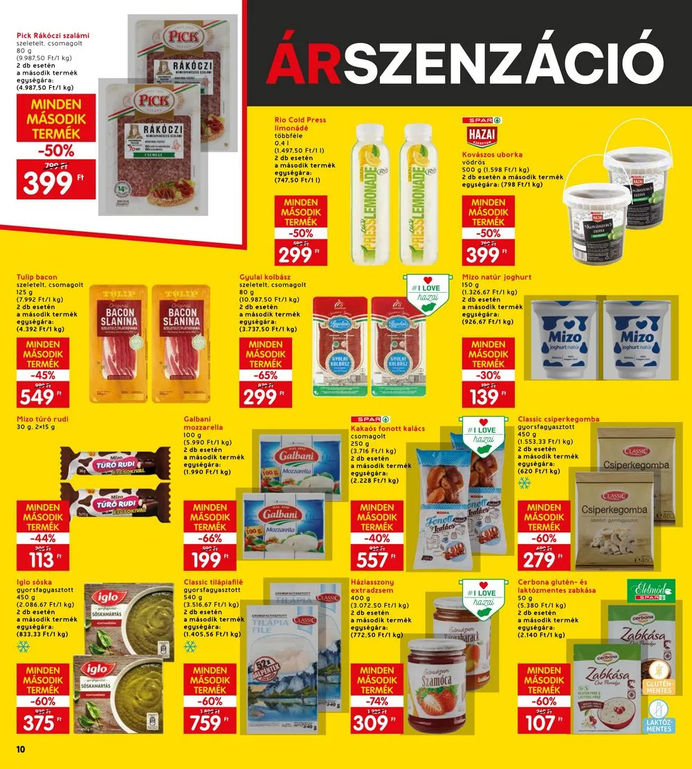 Interspar akciós újság 10.12–10.18 – 10. oldal