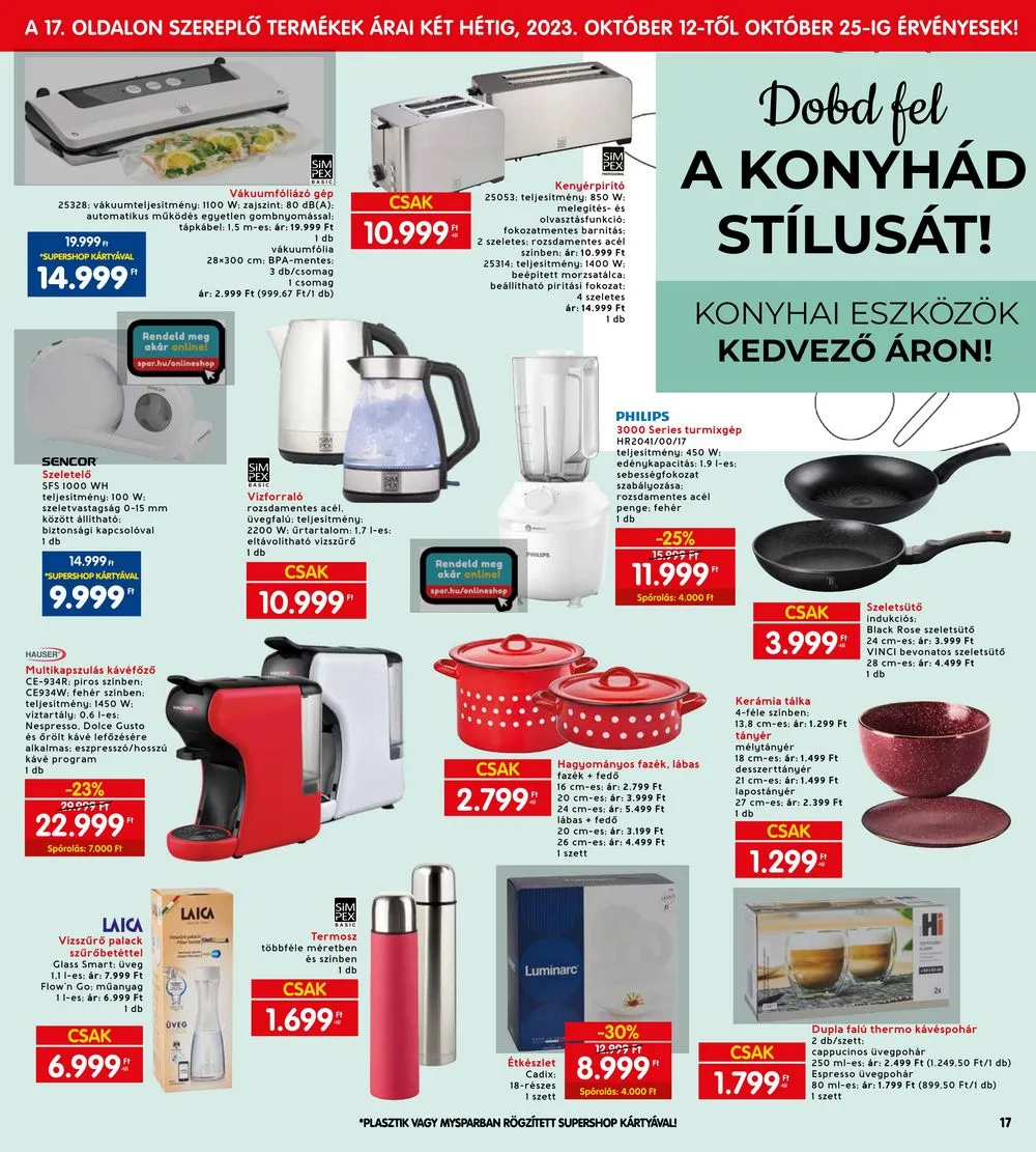Interspar akciós újság 10.12–10.18 – 17. oldal