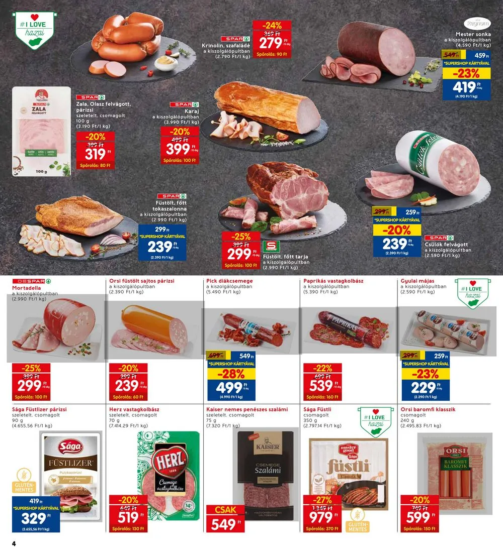 Interspar akciós újság 10.12–10.18 – 4. oldal
